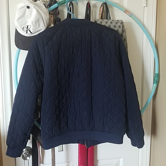 Navy Bomber Jacket - Picture 3 of 4